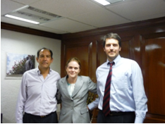 TTI researcher Juan Villa, on the left, with research colleagues